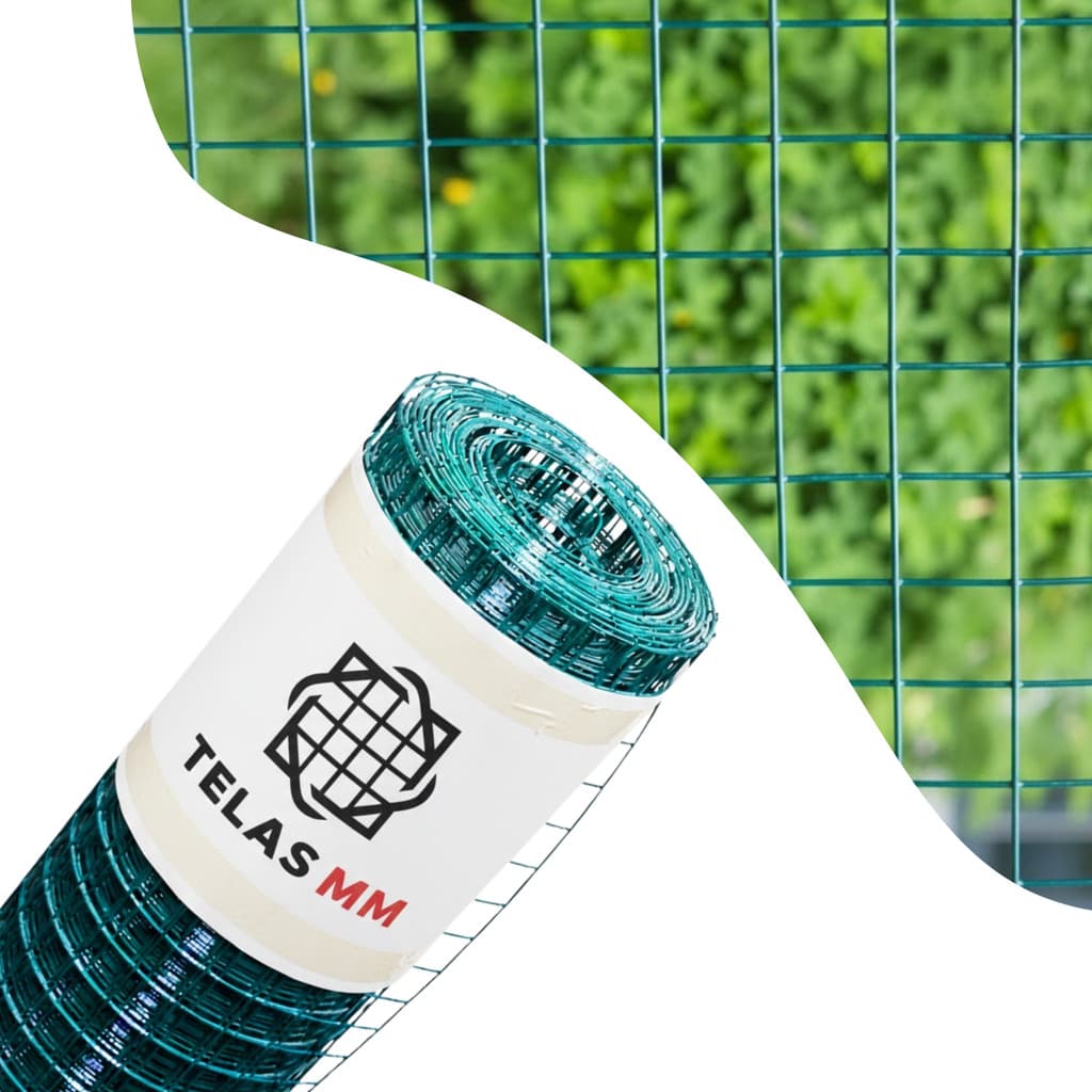 Tela Soldada Revestida Com PVC 12,5mm Portões Pets Jardim Multiuso 5m X 0,50m