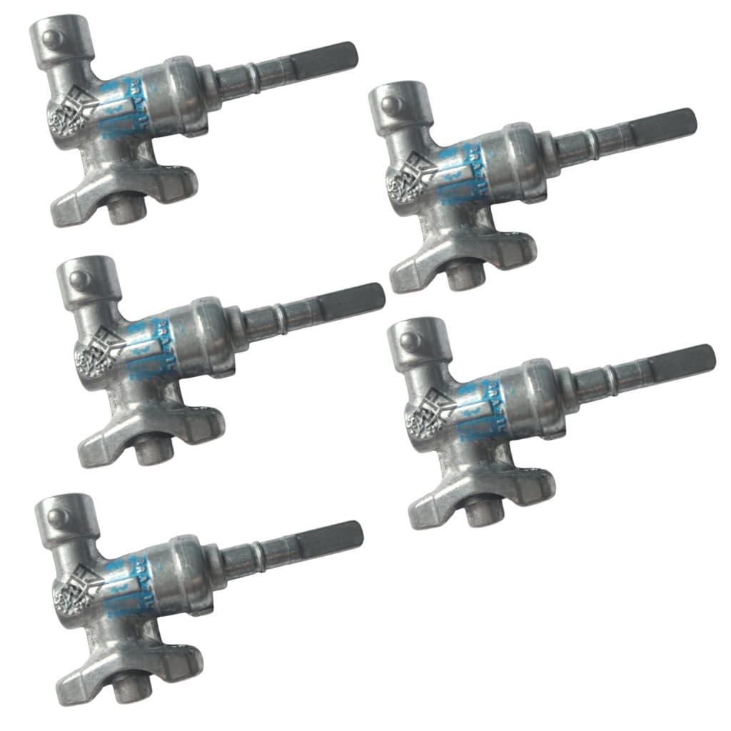 Kit 5 Pc Registro Ramal Boca Fogão Cooktop Chamalux tedge chamalar Original
