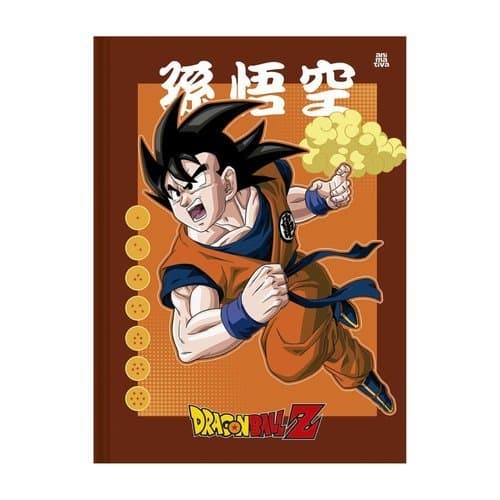 Caderno Escolar Costurado Dragon Ball Z 80 Folhas Tema Anime Sortido