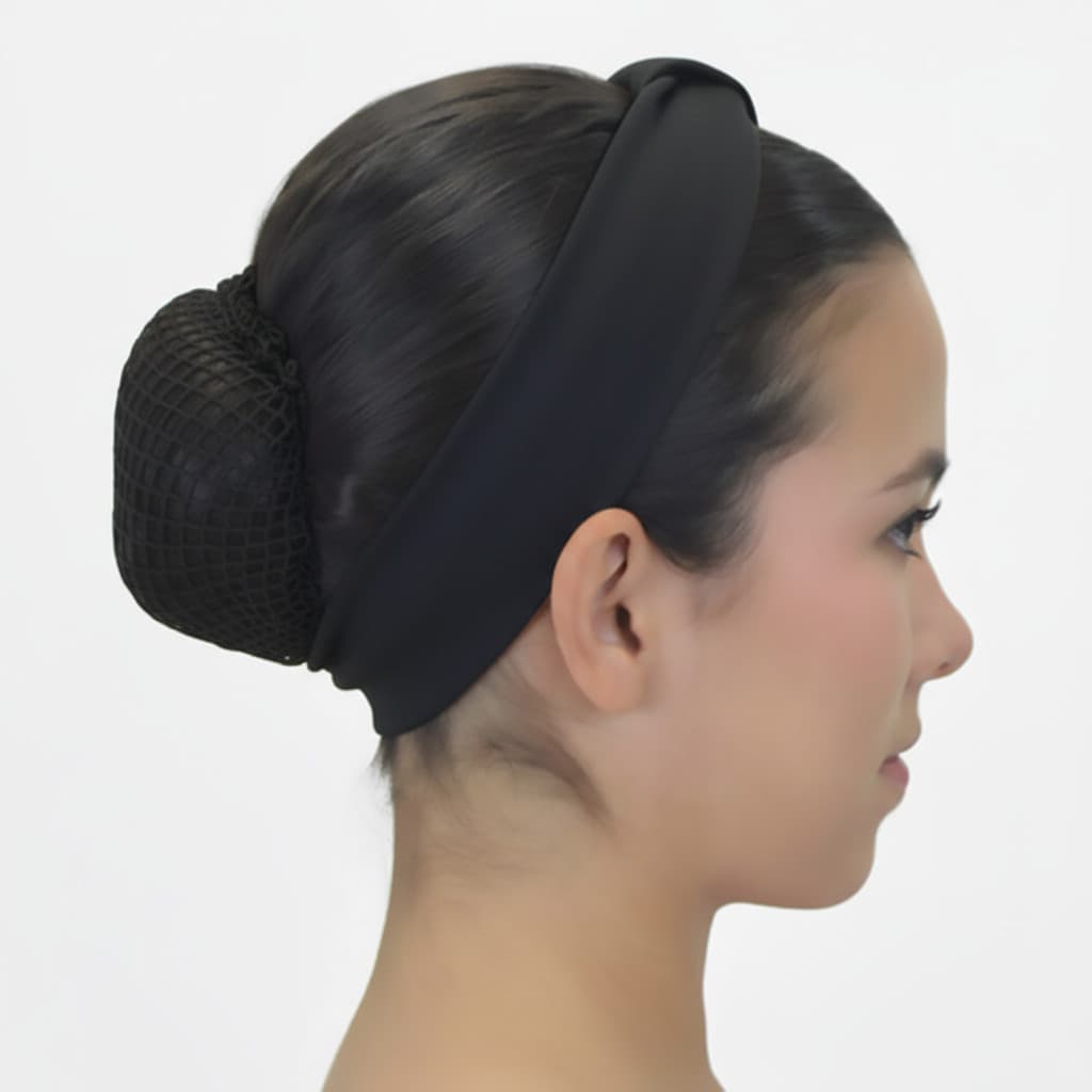 Acessórios para Bailarina – Redinha + Faixa com Nó (Tiara)