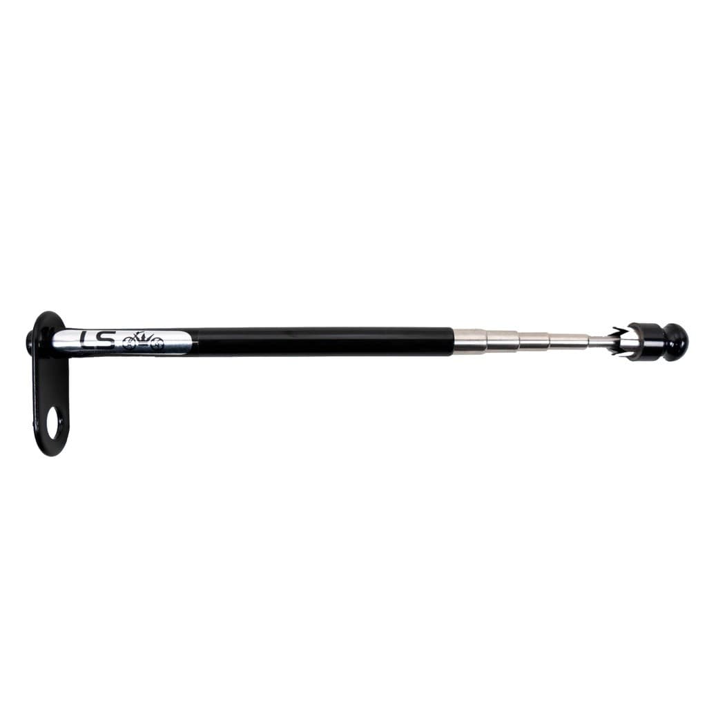 Antena Retrátil Corta Pipa Moto 6 Estágios Retrovisor Aço Inox Cromada Preta / Foto Real