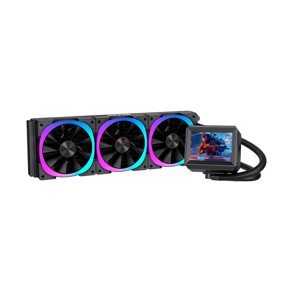 Water Cooler Gamer Round5 Notus 360 ARGB Com Display Preto