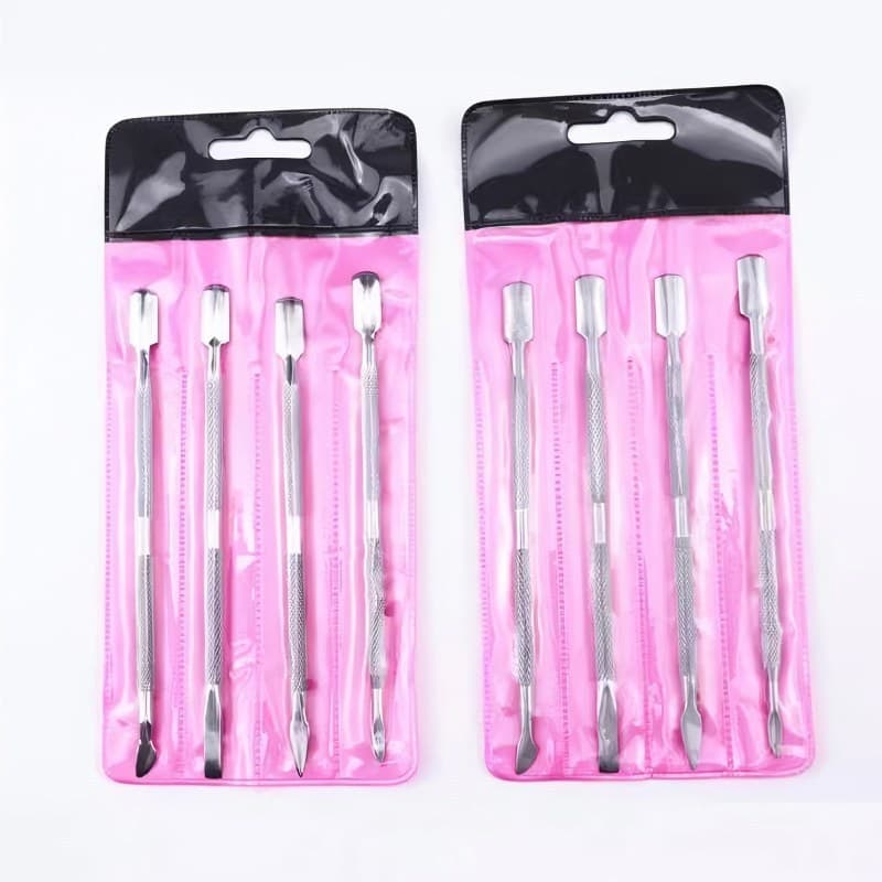 Kit 4 ferramentas de aço inoxidável para pedicure e corte de unhas(FT)