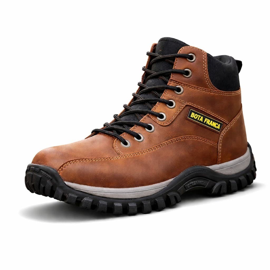 Bota Masculina Coturno Adventure Impermeável Confortável Tratorado Resistente Para Caminhada Moto