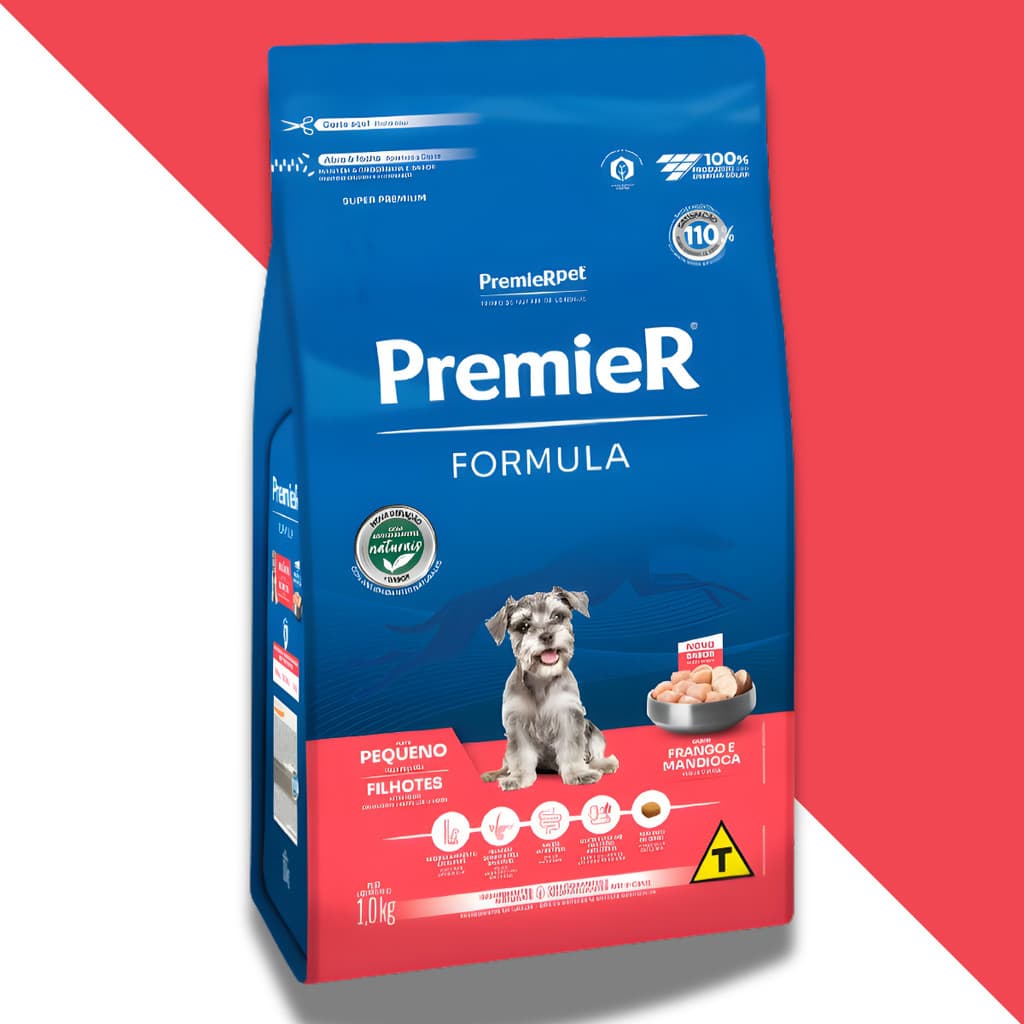 Ração Premier Formula Cães Filhotes Porte Pequeno 1kg Super Premium