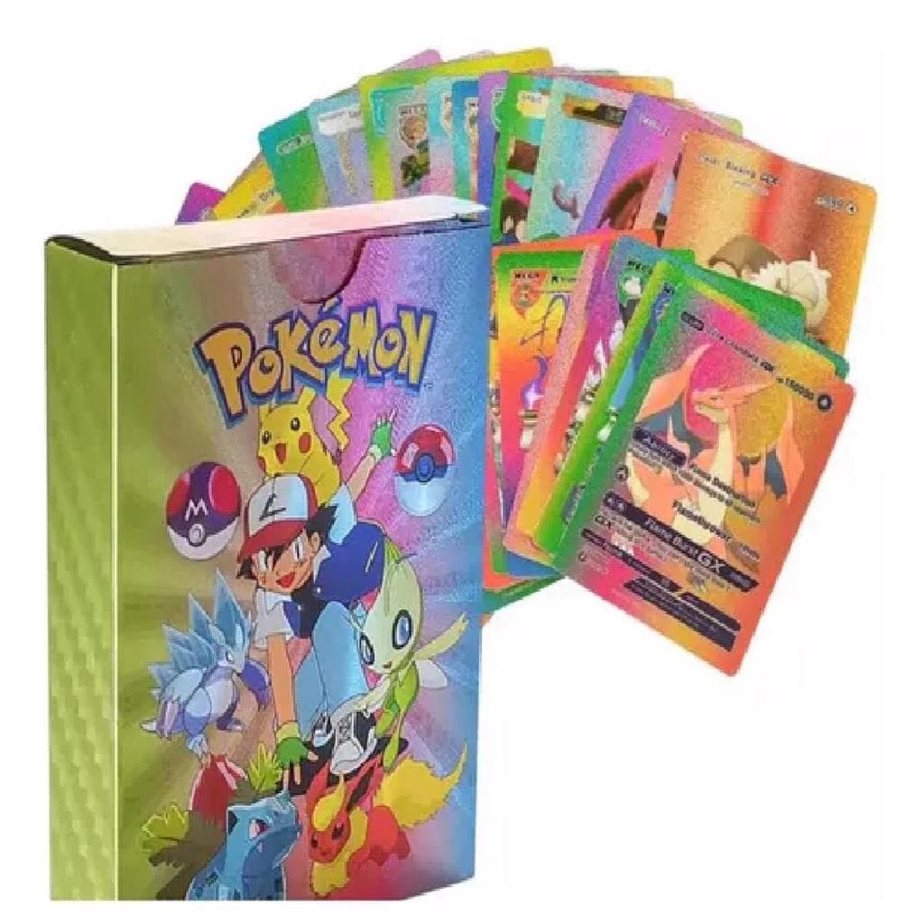 Kit 25 Cartas Cards Pacote Pokemon Batalha Sortidas Colorida Ingles