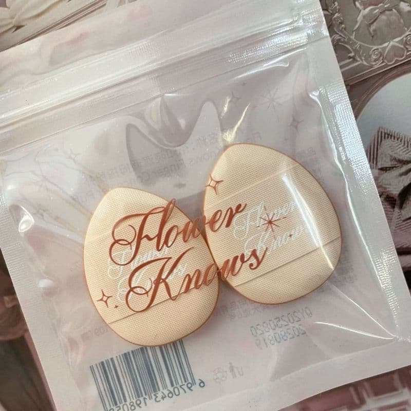 Flor Sabe Original Cisne Ballet Polegar Puff Mini Multiuso Maquiagem Para Corretivo Blush Pó Solto Portátil