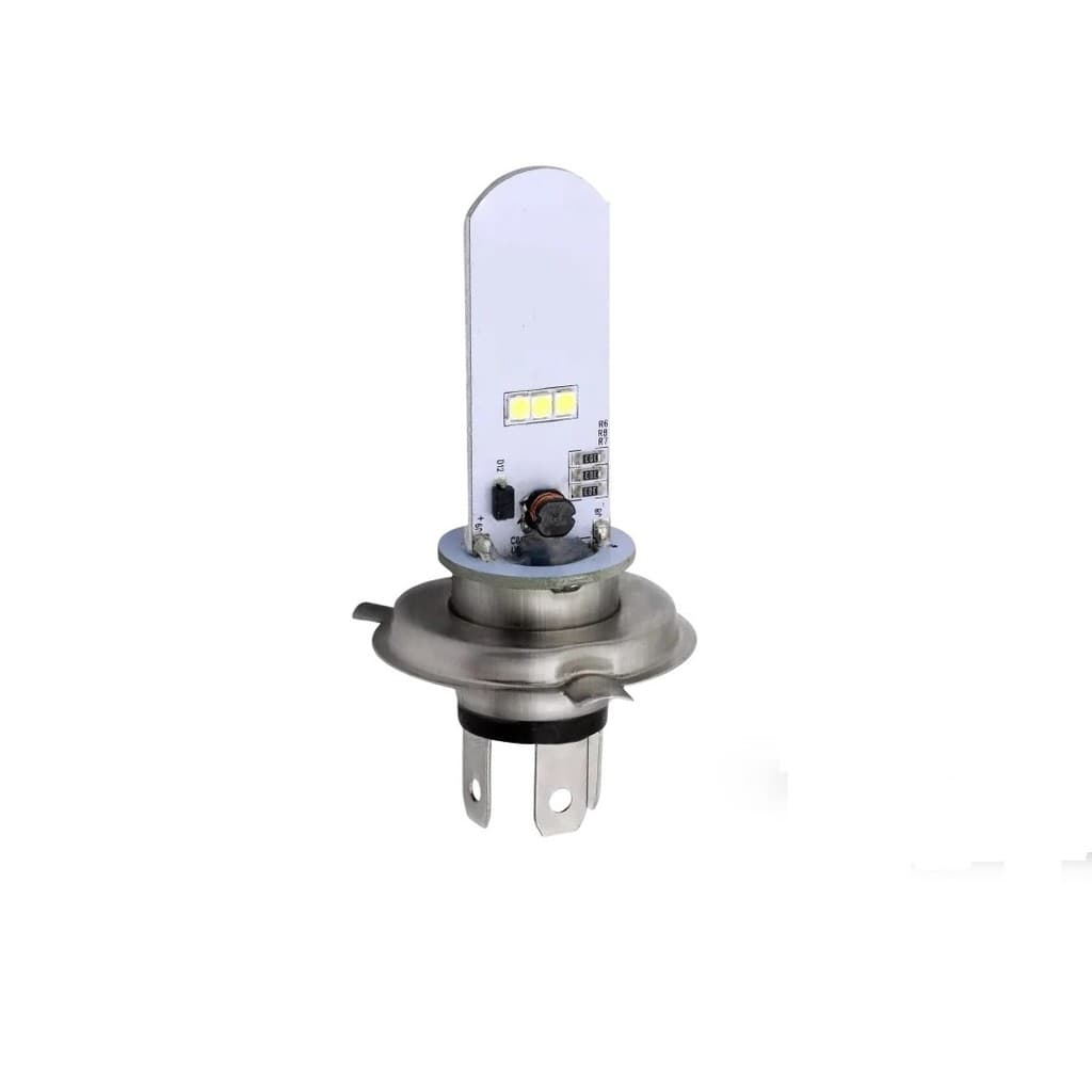 Lâmpada Farol Super Led Moto H4 6500K Bros XRE CB 300 CG 125 CG 150 Twister Hornet MT 07 MT 03 12V