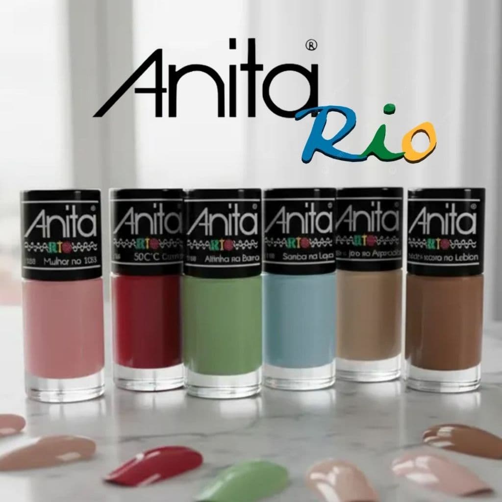 Anita Esmalte Nova Coleção Rio Kit 6 Cores Lançamento Verão Manicure Pedicure