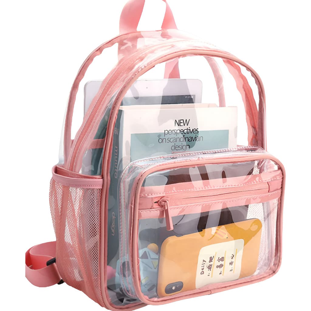 Mochila Bolsa Transparente Escolar para Praia e Enfermagem