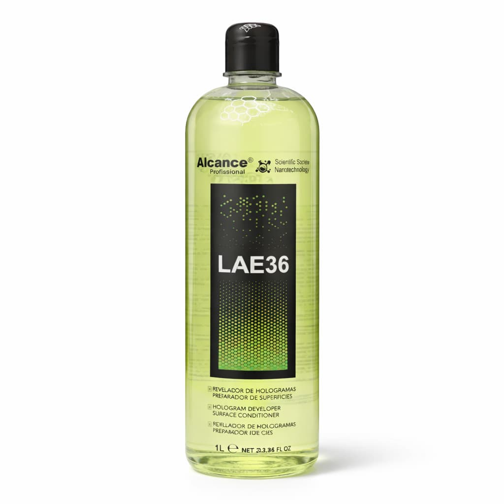 Revelador Hologramas Alcance LAE36 1L Desengraxante Inspeção Pré Vitrificação Ancoragem Profissional Estética Automotiva
