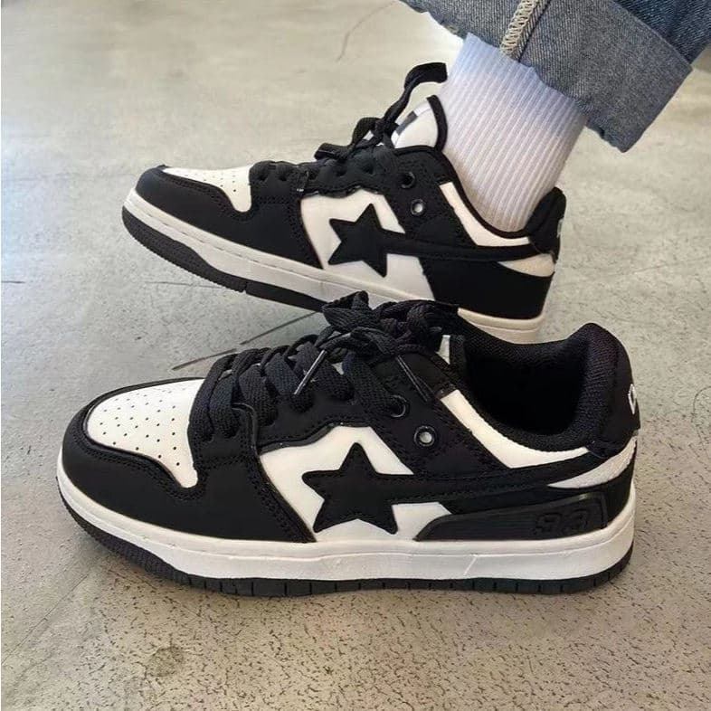 Tenis Feminino Masculino Casual Unissex Preto Retrô Low 2026