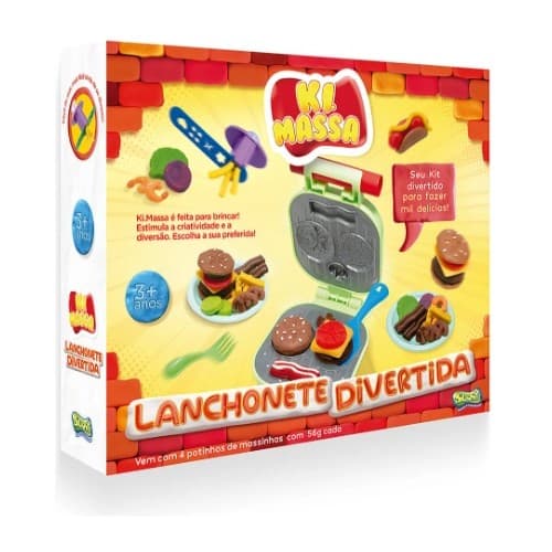 Ki Massa - Massinha Modelar Infantil Lanchonete Divertida