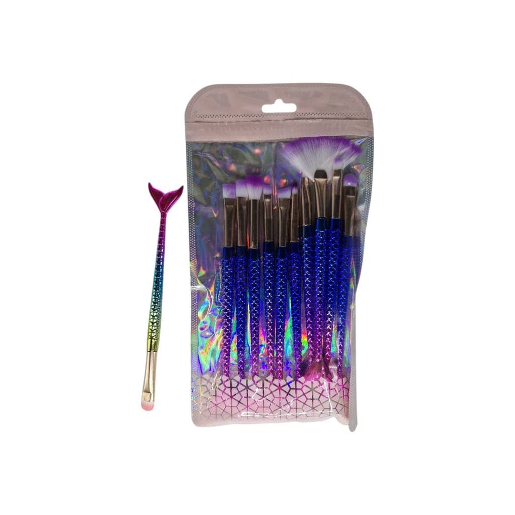 Kit com 10 Pinceis Sereia BKT505 - Hello Mini