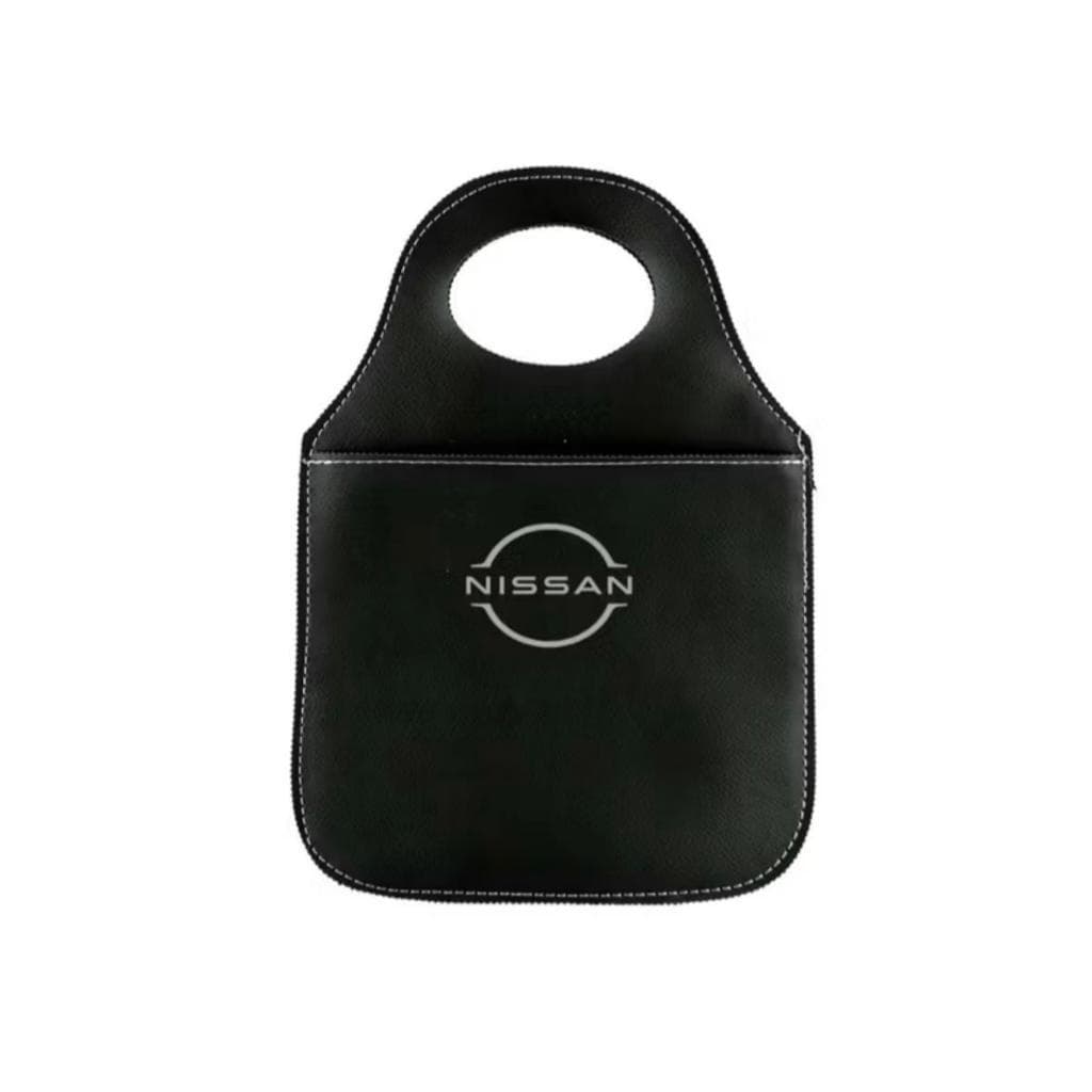 Lixeira Para Carro Couro Sintético Ecológico Porta Lixo Automotivo Universal Reforçado Todas as Marcas Envio Rapido