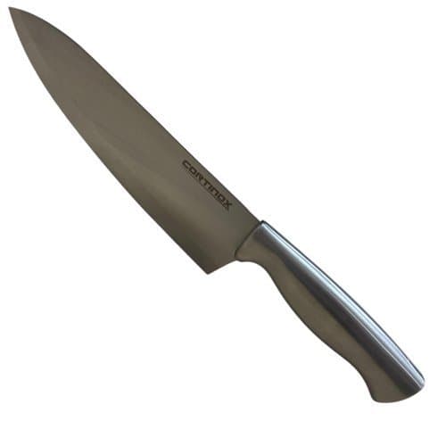 Faca Chef Profissional 33cm Aço Inox Resistente Lâmina Afiada Cabo Confortável Cozinha Churrasco Salada