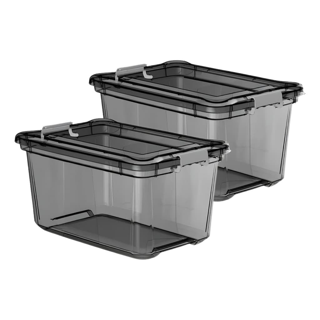Kit 2 Caixas Organizadoras Decorativas 50l Roupas/brinquedos