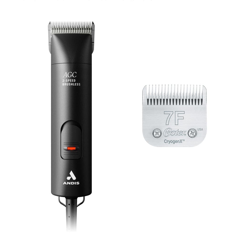 Máquina de Tosa AGCB 2 veloc. Bivolt Andis + Lâmina 7F Oster