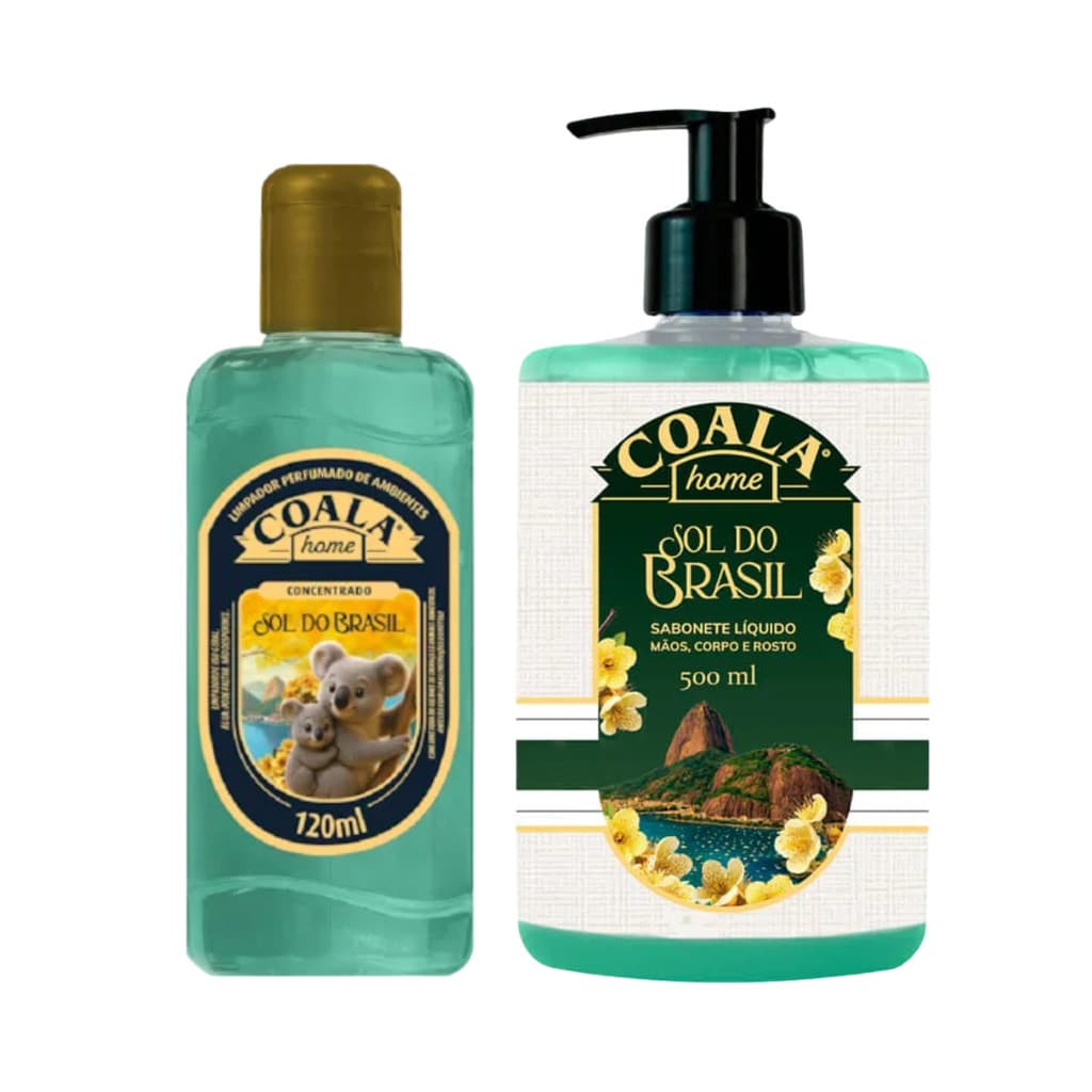 Kit Coala Home Sabonete Líquido + Limpador Perfumado - Sol do Brasil
