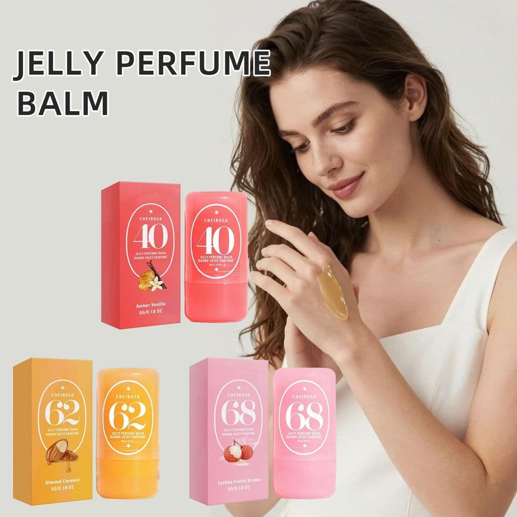 Perfume Jelly Solid 5g – Trio De Aromas Deliciosos (Baunilha Âmbar/Amêndoa Caramelo/Lichia) , Longa Duração , Ideal Para