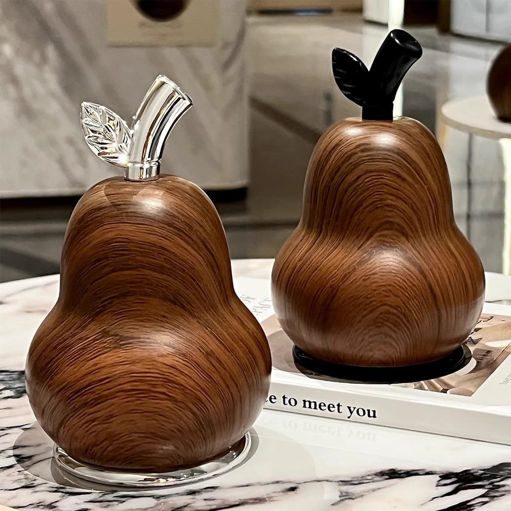 Dispensador De Palito De Cabaça De Grão De Madeira De Alta Qualidade , Estojo De Armazenamento Doméstico Elegante Para P