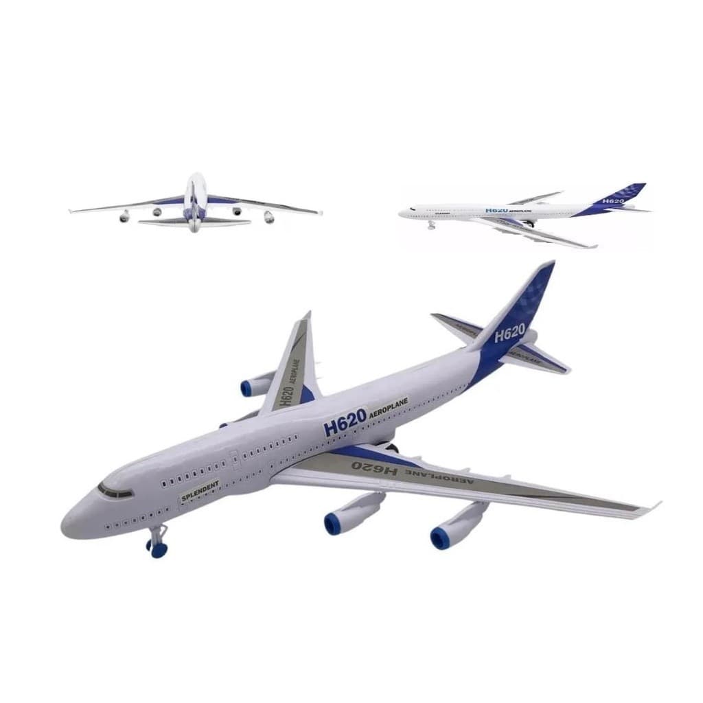 Avião Airbus Boeing De Plastico Para Crianças Com Luz E Som brinquedo