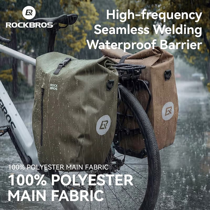 ROCKBROS Ciclismo Rack Saco À Prova Dwaterproof Água Sem Costura Soldagem 20L Grande Capacidade De Armazenamento Portáti
