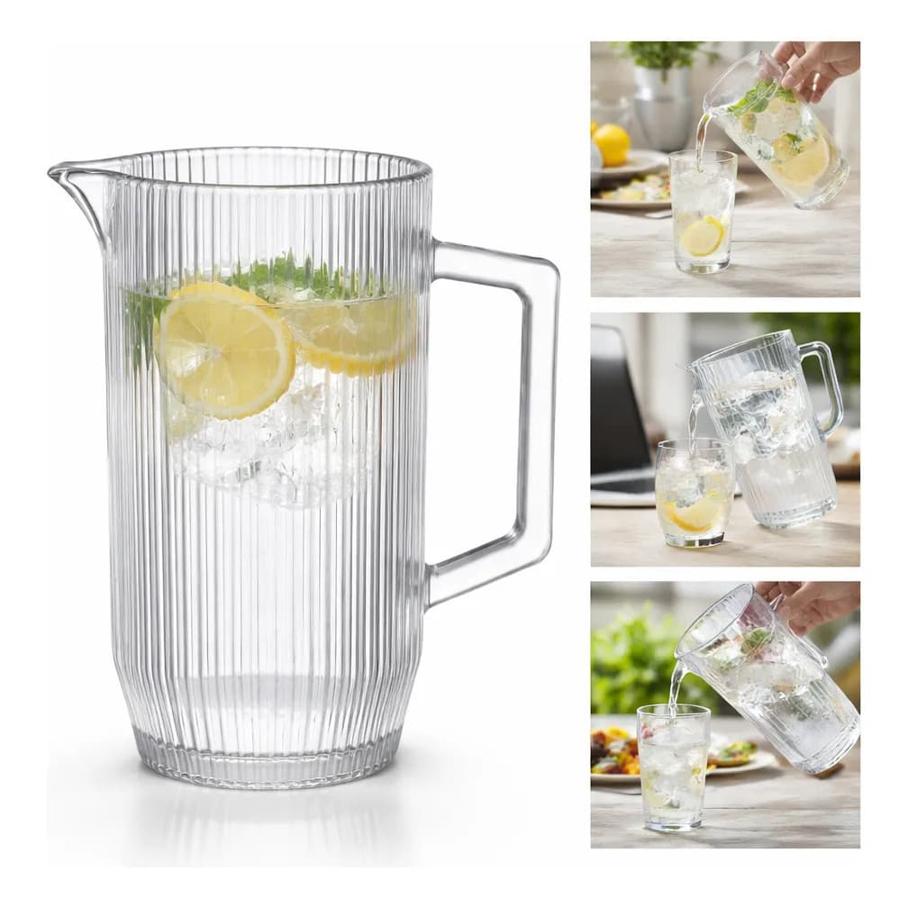 Jarra De Vidro Canelada 1,2 L Graffiato Hauskraft