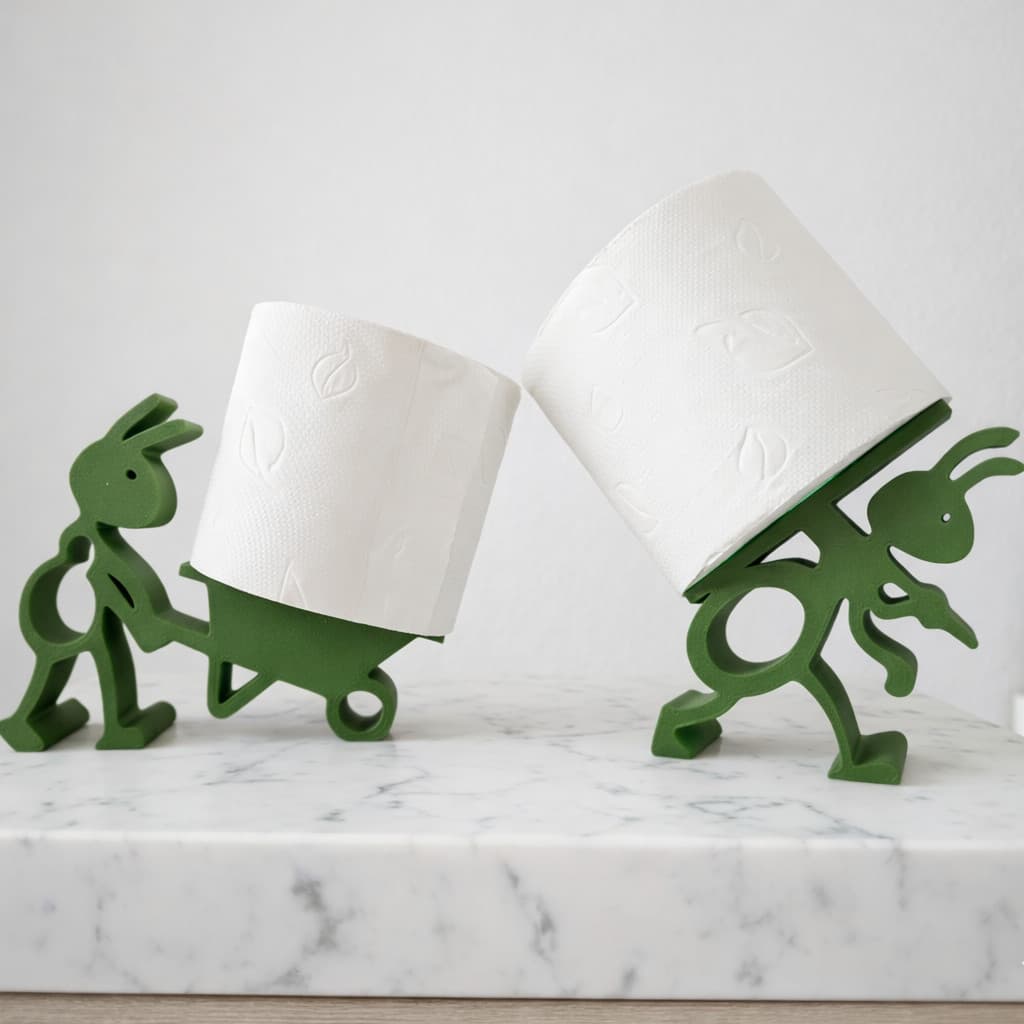 Suporte Porta Papel Higiênico Formigas Criativo Decorativo