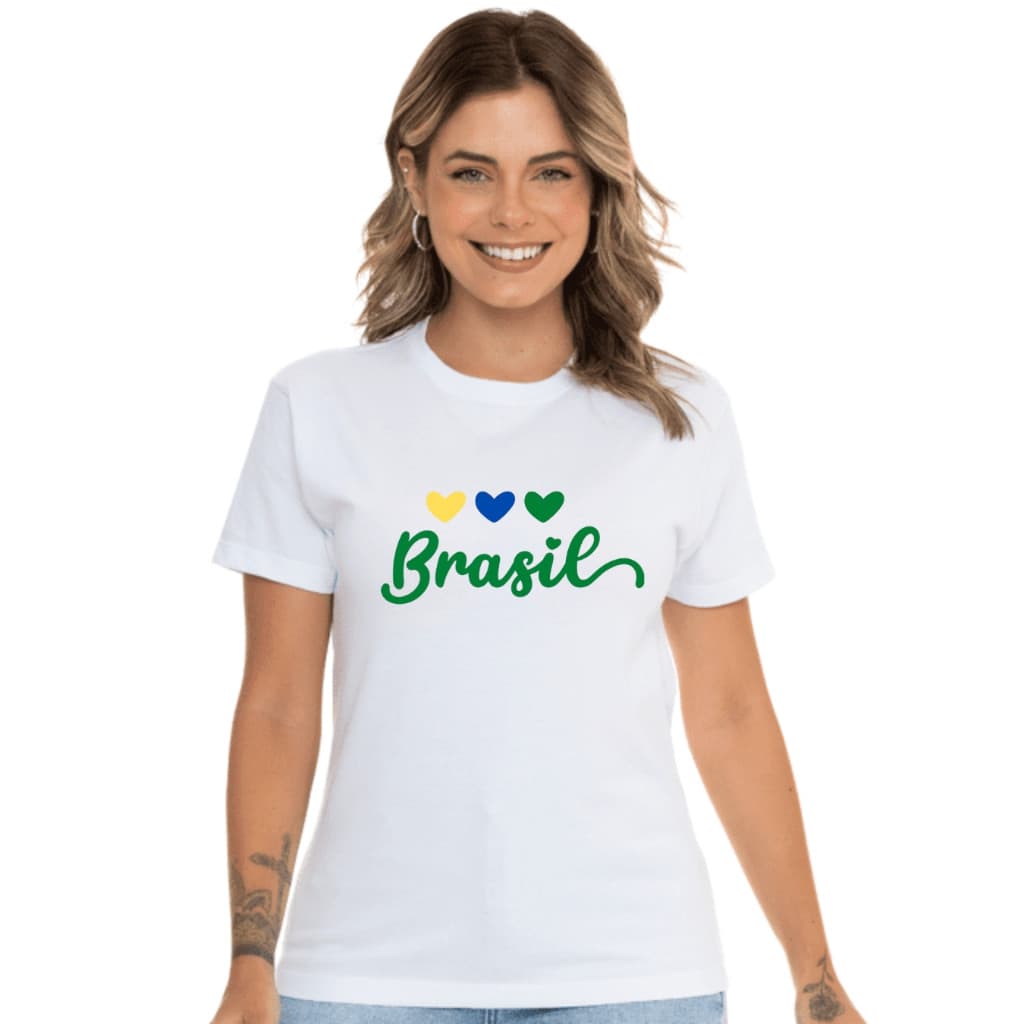 Camiseta BRASIL 6 blusa feminina moda feminina em promoção tshirt brasileira