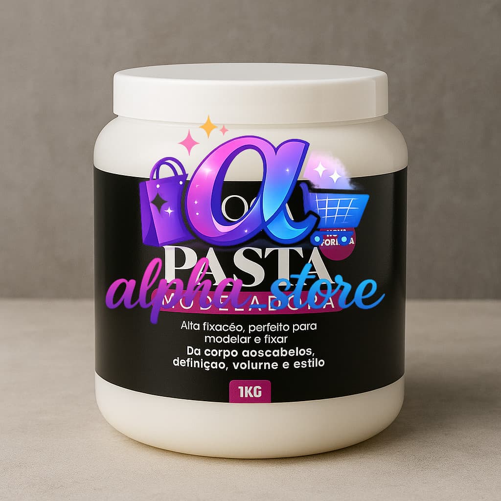 Pasta Modeladora Loca Cosméticos 1kg – Alta Fixação, Volume e DefiniçãoS1QY