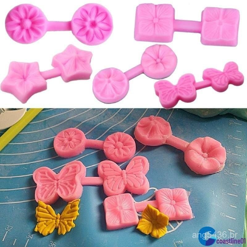 Molde De Silicone Com Flor Deixa Pétalas/Bolo/Chocolate/Sobremesa Mold-COA