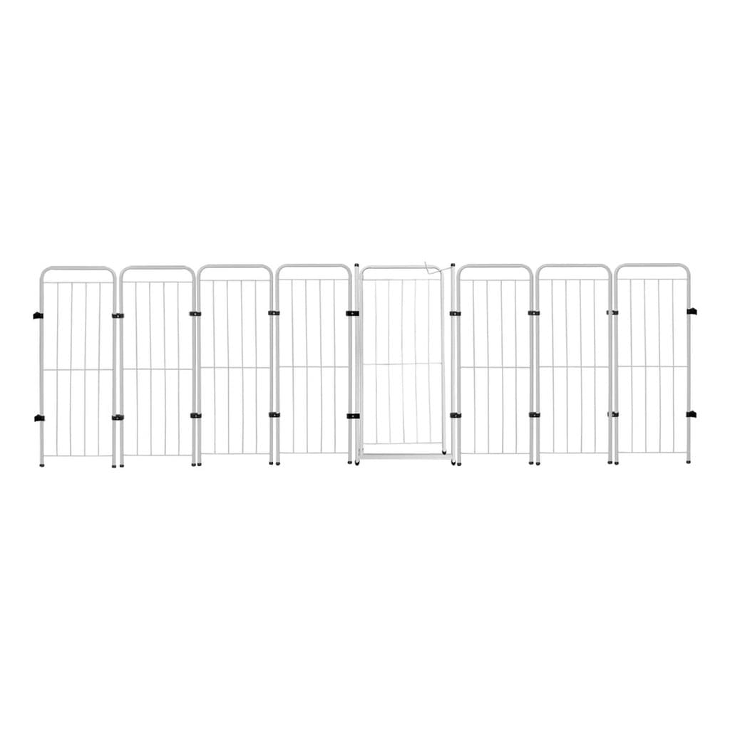 Cercado Grade 308x98cm Portão + 7 Módulos Segurança Pet Cães Cachorro