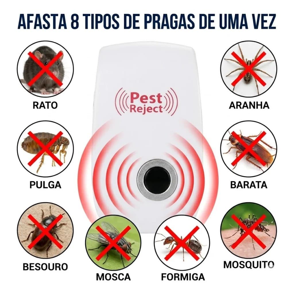 Repelente Eletrônico Bivolt Controle De Pragas