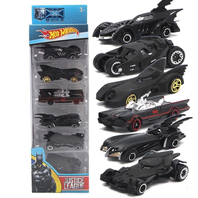 Conjunto de 6 Peças Batmobile Avengers Patrol Modelo de Carro do Batman Brinquedo Infantil (Plástico) VD2W