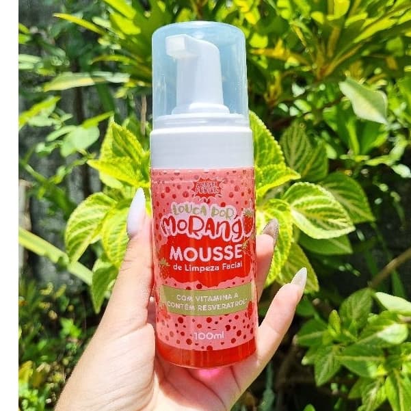MOUSSE DE LIMPEZA FACIAL PUMP LOUCA POR MORANGO 100 ml - SUPER PODERES