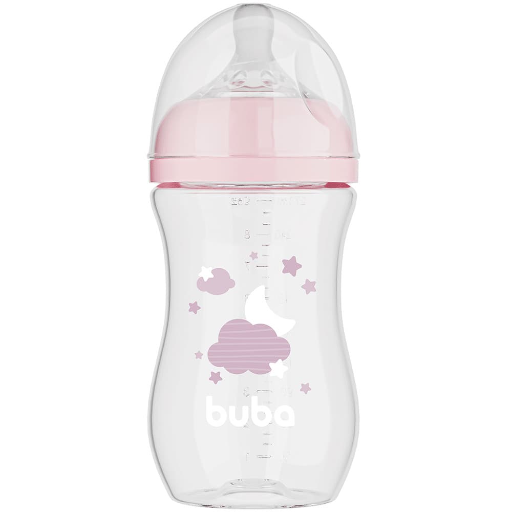 Mamadeira Easy Flow Nuvem 270ml Antivazamento Original Buba