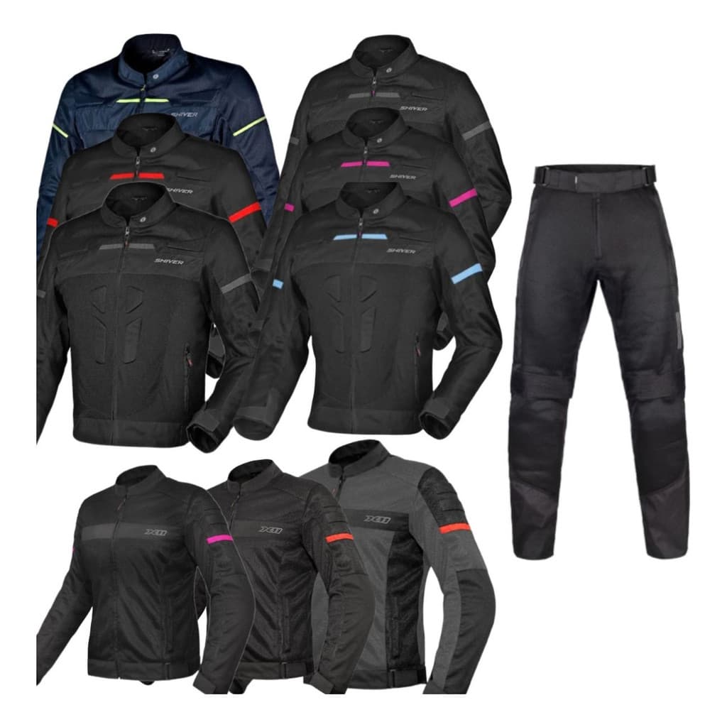 Jaqueta Super Air e Shiver Vent X11 Calça Ronin Motociclista Roupa De Moto Ventilado Verao
