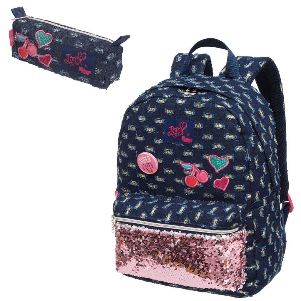 Mochila Pack Me Jojo Siwa com estojo