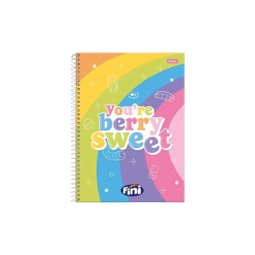 Caderno Fini 1 matéria espiral  - 80 folhas Foroni