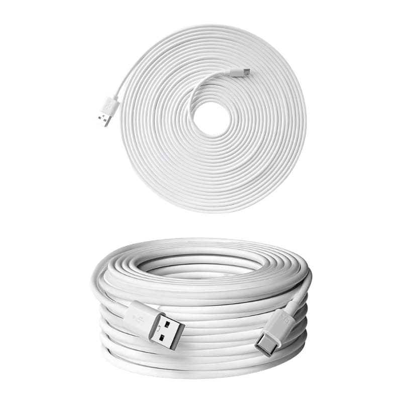 Nevʚ ɞ Fio Expandido Carregamento Energia Forte PVC Para Câmeras Observação E
