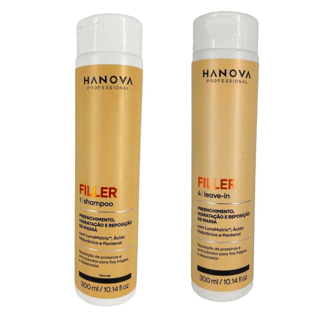 Kit Shampoo + Leave-in Hidratante Filler Hanova 300ml