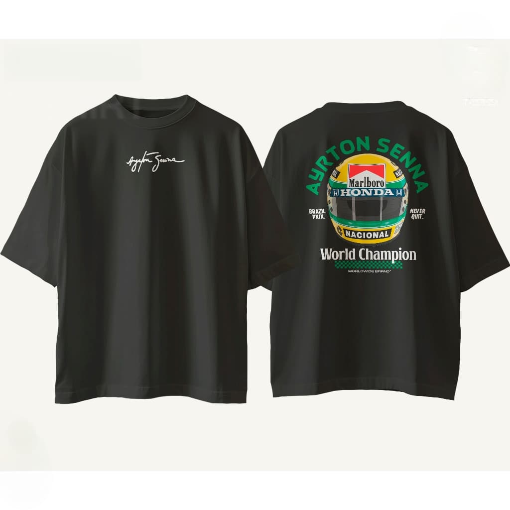 [Camiseta Premium em Algodão Puro]GXG Streetwear World Champion  Edição Limitada Formula 1  Básica 100% Premium Oversize