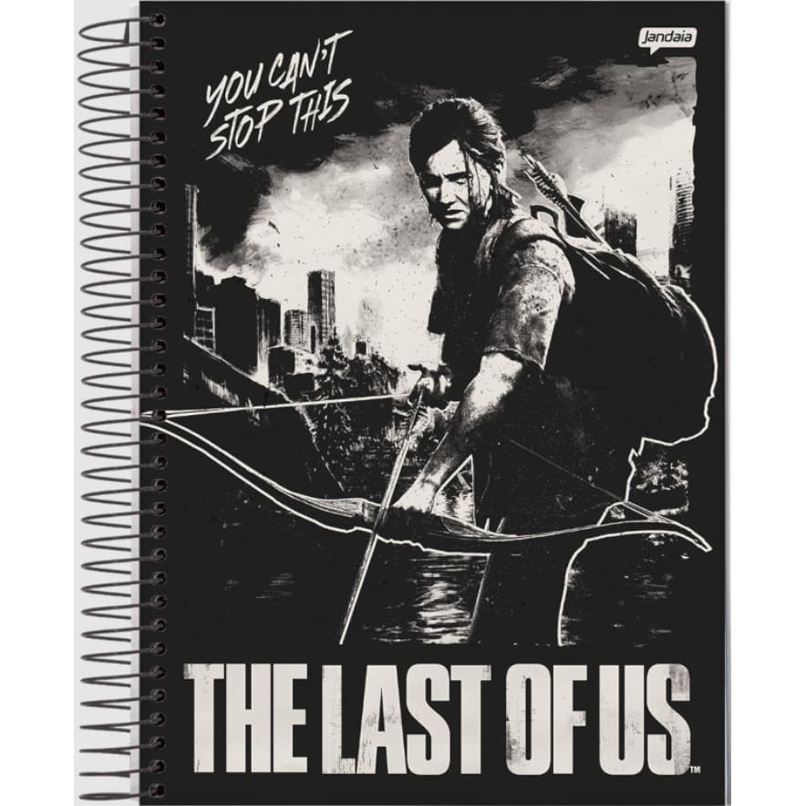 Caderno The Last of Us Jogo Game 160 Folhas 10 Matérias