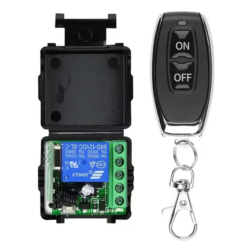 Interruptor Dc 12v Rf433mhz 50mts + Controle Remoto