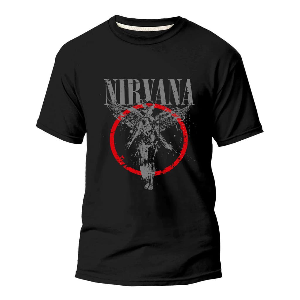 Camiseta Banda De Rock Camisa Nirvana In Utero 100% Algodão