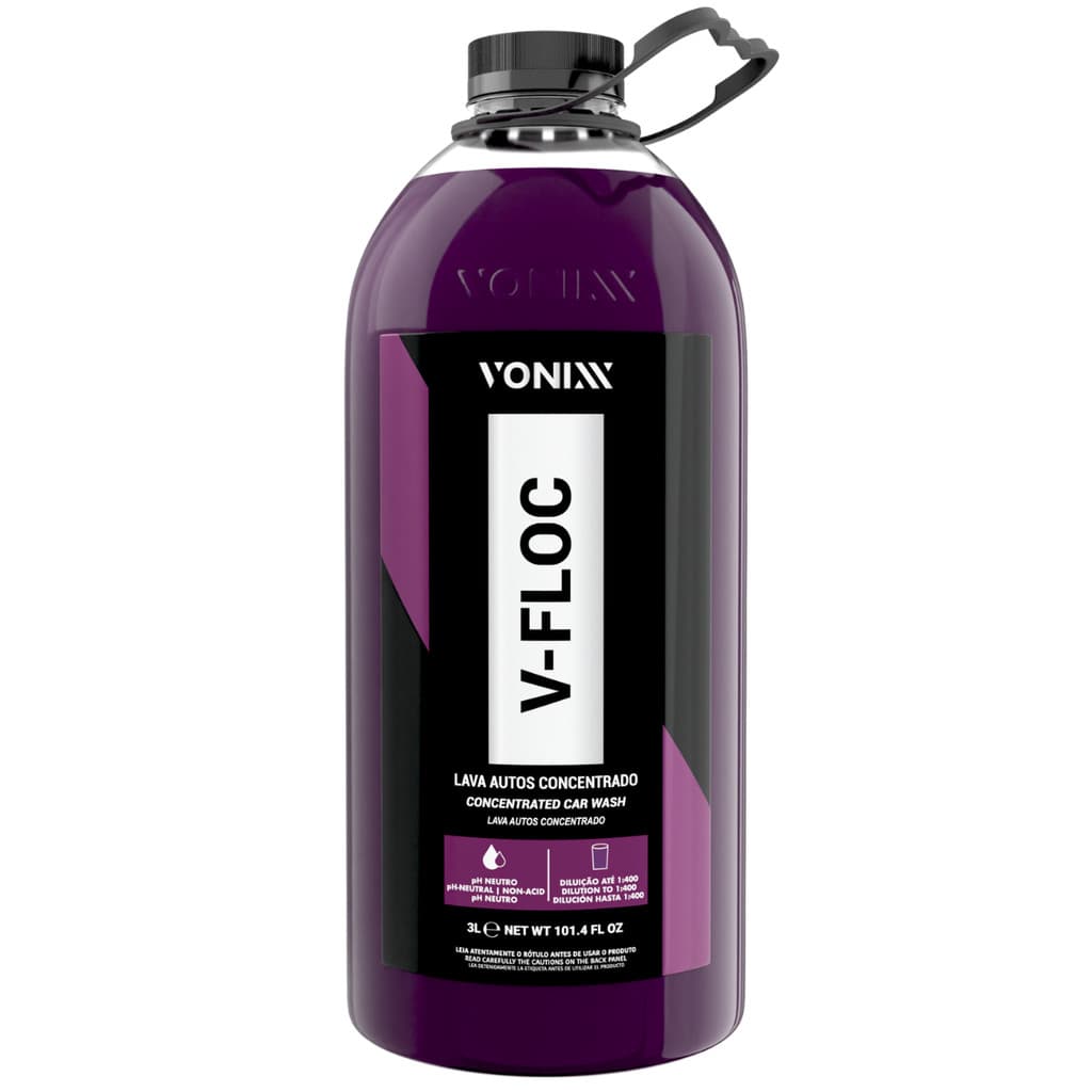 Shampoo Automotivo Super Concentrado V-floc 3 Litros Vonixx