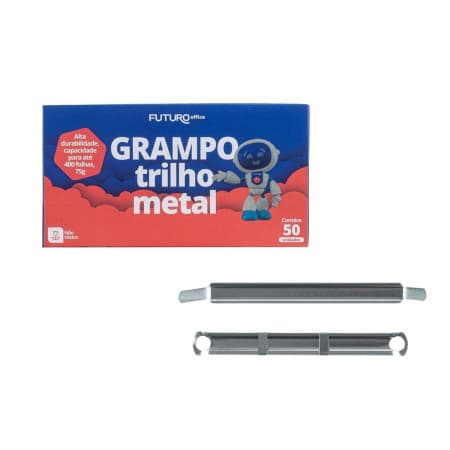 Grampo Trilho Metal Caixa c/50 Pares Futuro