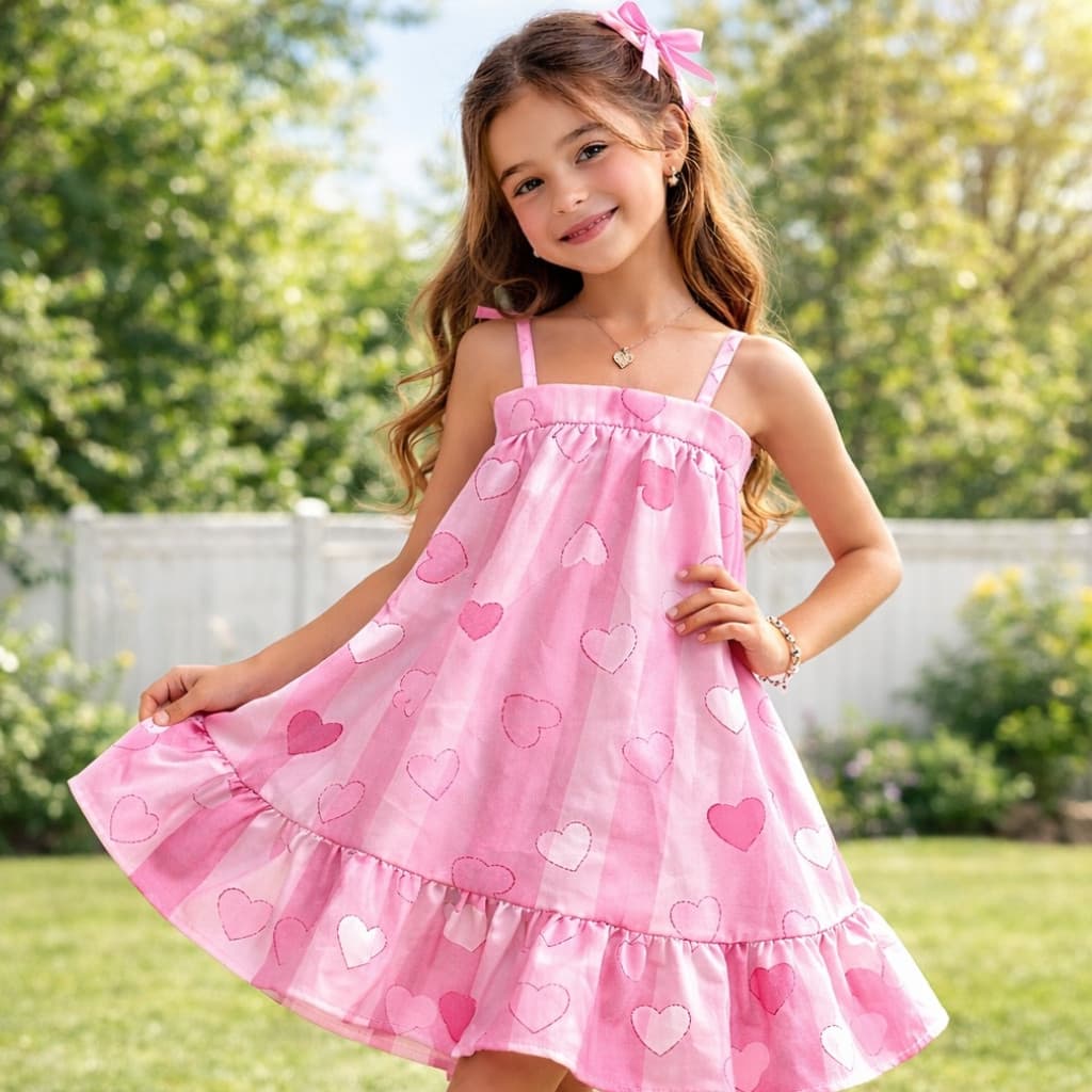 Vestido Infantil Jardim Encantado Floral Colorido