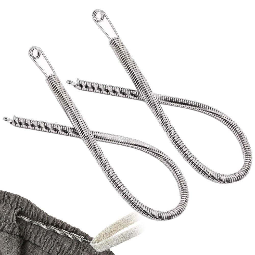 1/3 Pçs Dobrável Primavera Cordão Threader Flexível Metal Elástico Corda Rosqueamento Ferramenta Para Sweatpants Hoodies